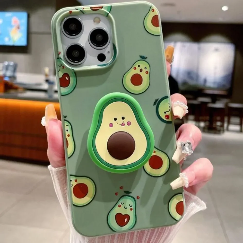 3for$20 NEW Summer Avocado Pattern Phone Case With Stand IPhone 15 pro max